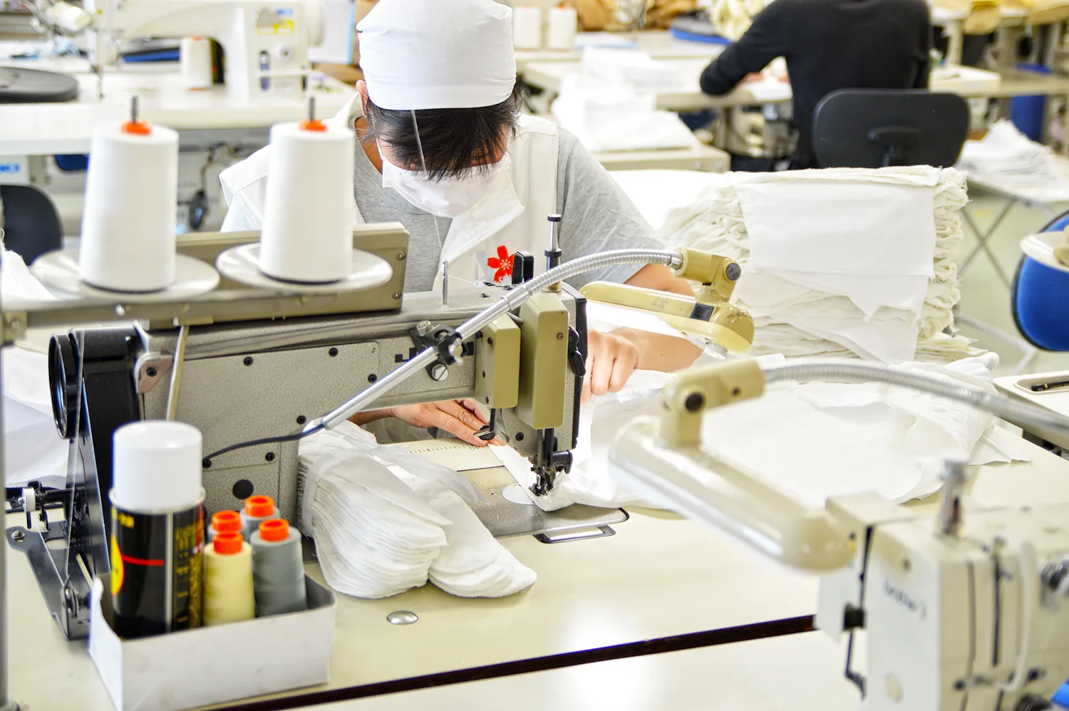 YOKUNETAを縫製する国内工場