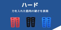 足ゆび元気くんハード　力を入れた筋肉の硬さを表現