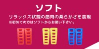 足ゆび元気くんソフト　リラックス状態の筋肉の柔らかさを表現　※初めての方はソフトからお使い下さい。